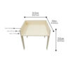 bureau réglable en bois pour enfants avec organiseurs